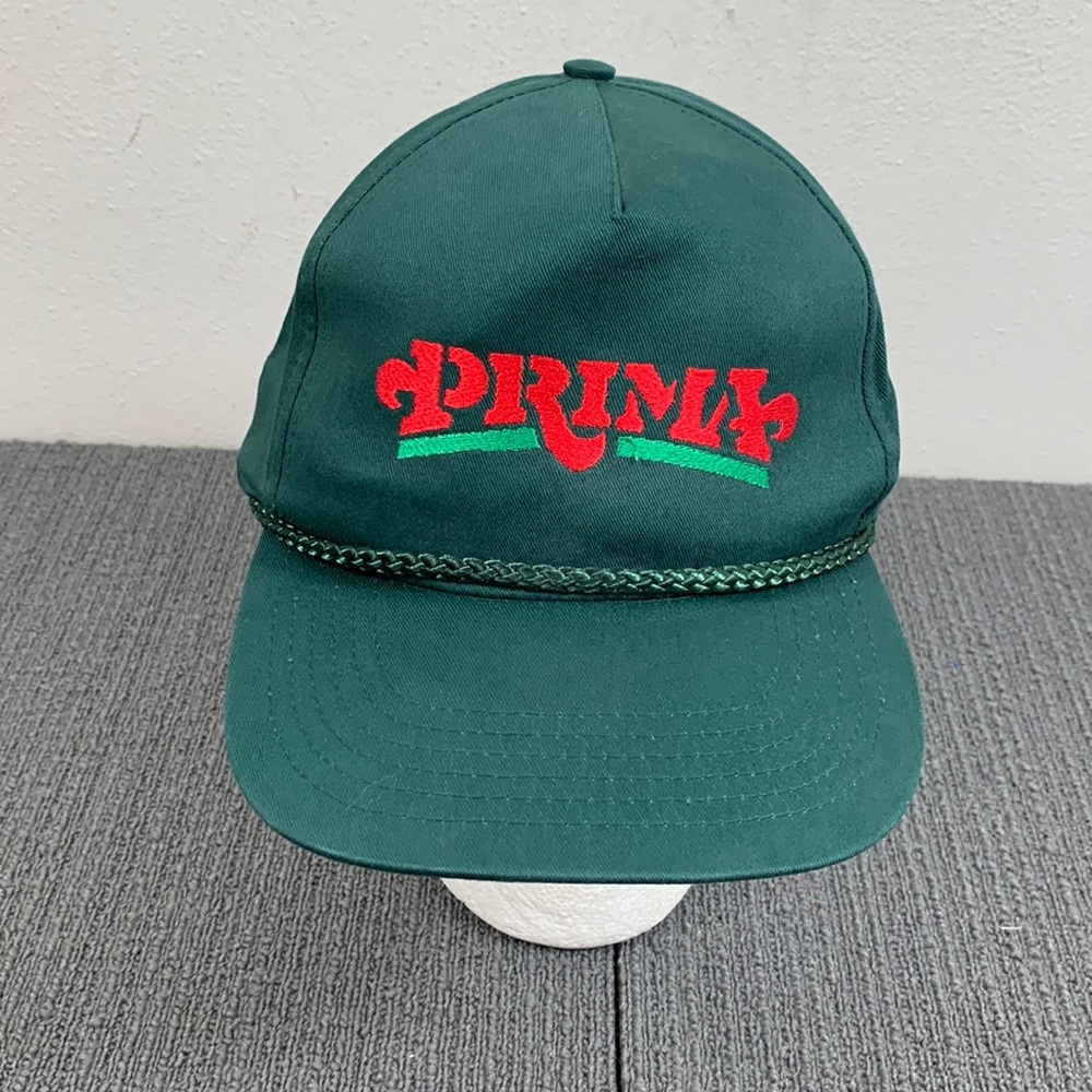 Vintage Prima Rope Snapback Hat Mens Adjustable Green Baseball Cap Luna Basics